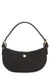 Mali + Lili Mini Nylon Baguette Bag In Black