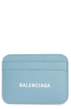 BALENCIAGA CASH LOGO LEATHER CARD HOLDER,5938121IZI3