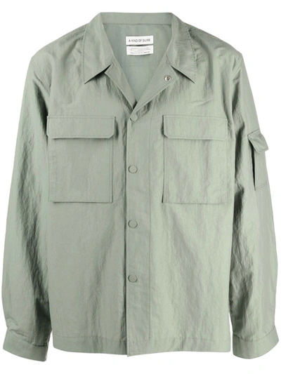 A Kind Of Guise Clyde Utility Button-up Jacket In Green