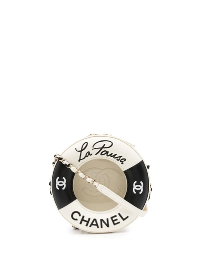 Pre-owned Chanel 2019 La Pausa Cruise Shoulder Bag In White