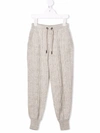 BRUNELLO CUCINELLI DRAWSTRING KNITTED SWEAT PANTS
