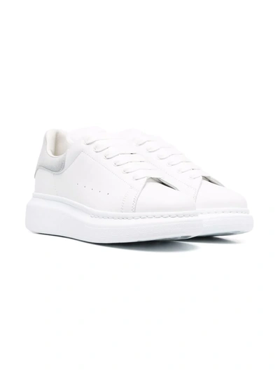 Alexander Mcqueen Kids' Oversized Low-top Sneakers In White