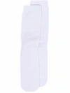 Golden Goose Star Logo-print Ribbed Ankle Socks In White