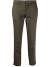 FAY CROPPED CHINO TROUSERS