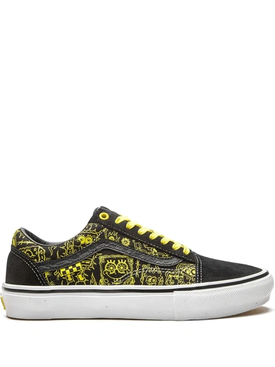 Vans X Spongebob X Gigliotti Skate Old Skool Sneakers In Black
