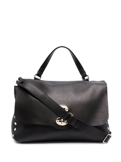 Zanellato Pebbled-leather Tote Bag In Black