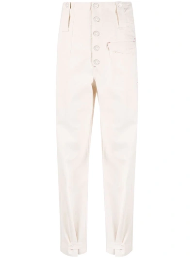 Isabel Marant Étoile Darlena High-waist Trousers In Neutrals