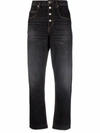 Isabel Marant Étoile Belden High-rise Straight Jeans In Black