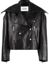 Nanushka Black Regenerated Leather Ado Jacket In Schwarz