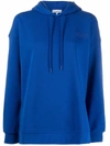 Ganni Software Isoli Hooded Sweatshirt In Daphne