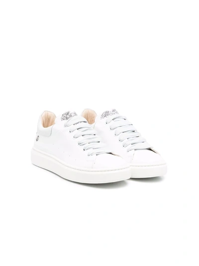Florens Teen Heart-embellished Trainers In White