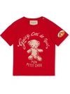 Gucci Teddy Bear-print T-shirt In Red