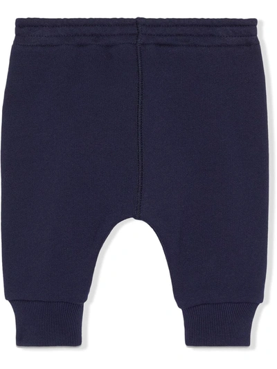 Gucci Babies' Kids Logo Patch Sweatpants In Blue
