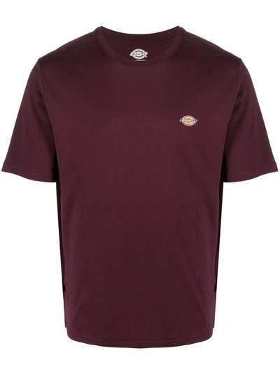 Dickies Construct Logo-print Cotton T-shirt In 紫色