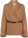 Fabiana Filippi Chunky Knitted Cardigan In Braun