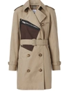Burberry Pocket-detail Technical Gabardine Trench Coat In Nude