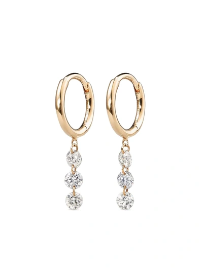 Persée 18kt Yellow Gold Diamond Hoop Earring