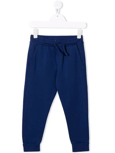 Dsquared2 Kids' Logo Print Track Trousers In Blue