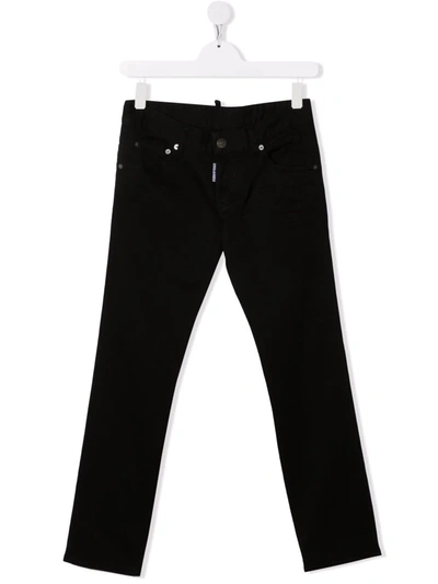 Dsquared2 Teen Clement Slim Fit Jeans In Black