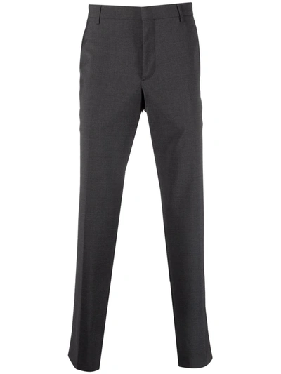Prada Tailored Straight-leg Formal Trousers In Grey