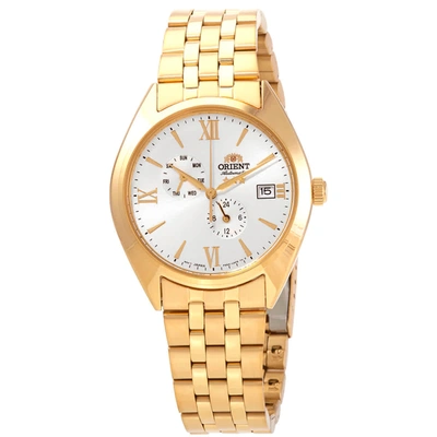 Orient Altair Automatic White Dial Mens Watch Ra-ak0503 S In Gold Tone,white