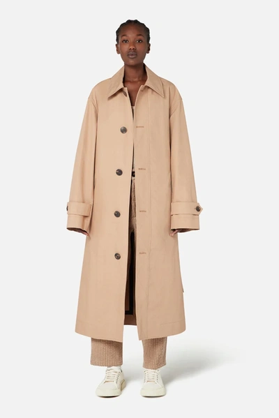 Ami Alexandre Mattiussi Oversized Belted Mac Coat In Neutrals ModeSens
