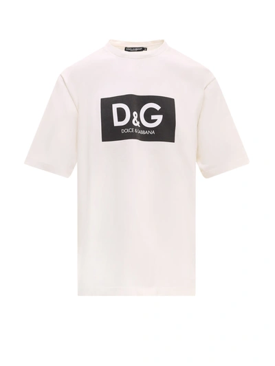 Dolce & Gabbana Logo-print Short-sleeved T-shirt In White