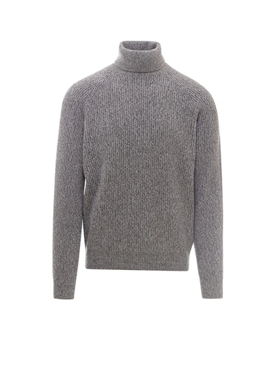 Brunello Cucinelli Wool And Cashmere Sweater In Grey