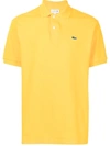 Lacoste L.12.12 Logo-embroidered Polo Shirt In Yellow