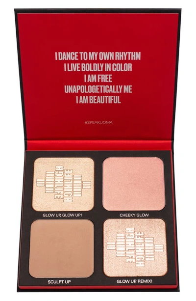 Uoma Beauty Highlife Highlighter And Contour Vol 2 Face Palette 34g In Light To Medium