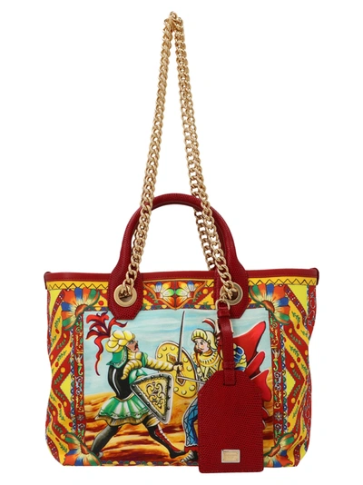 Dolce & Gabbana Graphic-print Tote Bag In Multicolor