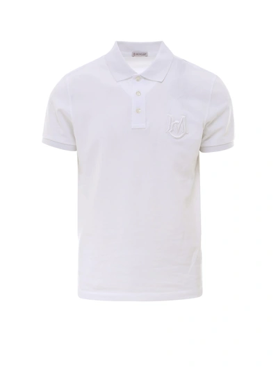 Moncler Polo Shirt In White