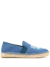 KENZO EMBROIDERED-TIGER ESPADRILLES