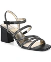Naturalizer Niko 2 Ankle Strap Sandals Women's Shoes In Black Fabric
