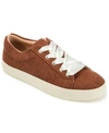JOURNEE COLLECTION WOMEN'S KINSLEY CORDUROY LACE UP SNEAKERS