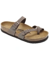 Birkenstock Double-strap Slide Sandals In Brown