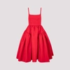 ALEXANDER MCQUEEN ALEXANDER MCQUEEN GATHERED MIDI DRESS