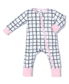 EARTH BABY OUTFITTERS BABY GIRLS 2 WAY ZIPPY GRID COVERALL