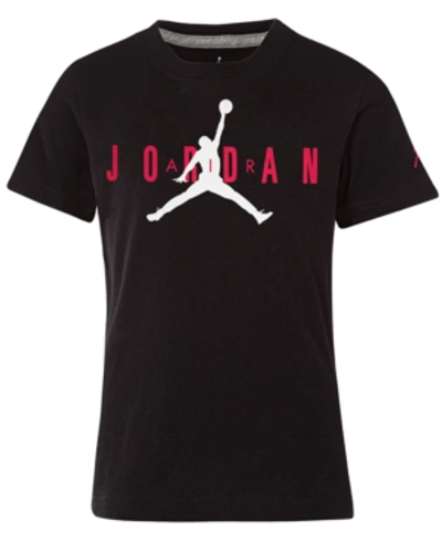 Jordan Kids' Big Boys  Jumpman Logo Graphic T-shirt In Black/white/red