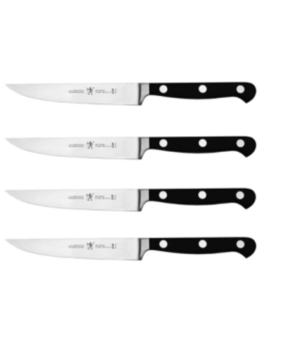 J.a. Henckels Classic 4 Piece Steak Knife Set In Black