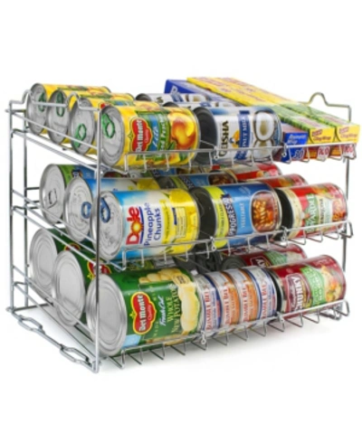 Sorbus Stackable Can Organizer In Silver-tone