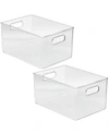 SORBUS STORAGE ORGANIZER CONTAINERS WITH HANDLES, SET OF 2