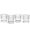 Fortessa Noho Double Old-fashioned 9.85-oz. Glasses, Set Of 4 In Clear