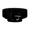 Beltbe Black Square Buckle Belt In Buckle