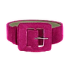 Beltbe Pink Square Buckle Belt In Buckle