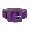 Beltbe Purple Square Buckle Belt In Buckle