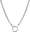 David Yurman Men's Silver Charm Necklace, 24"l In Silber