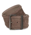 Brunello Cucinelli Cracked-effect D-ring Belt In 棕色