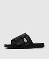Suicoke Kaw-cab Technical-twill Slides In Black