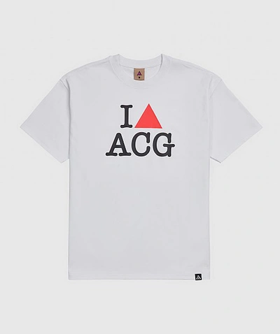 Nike Acg Iheartacg T-shirt In Summit White